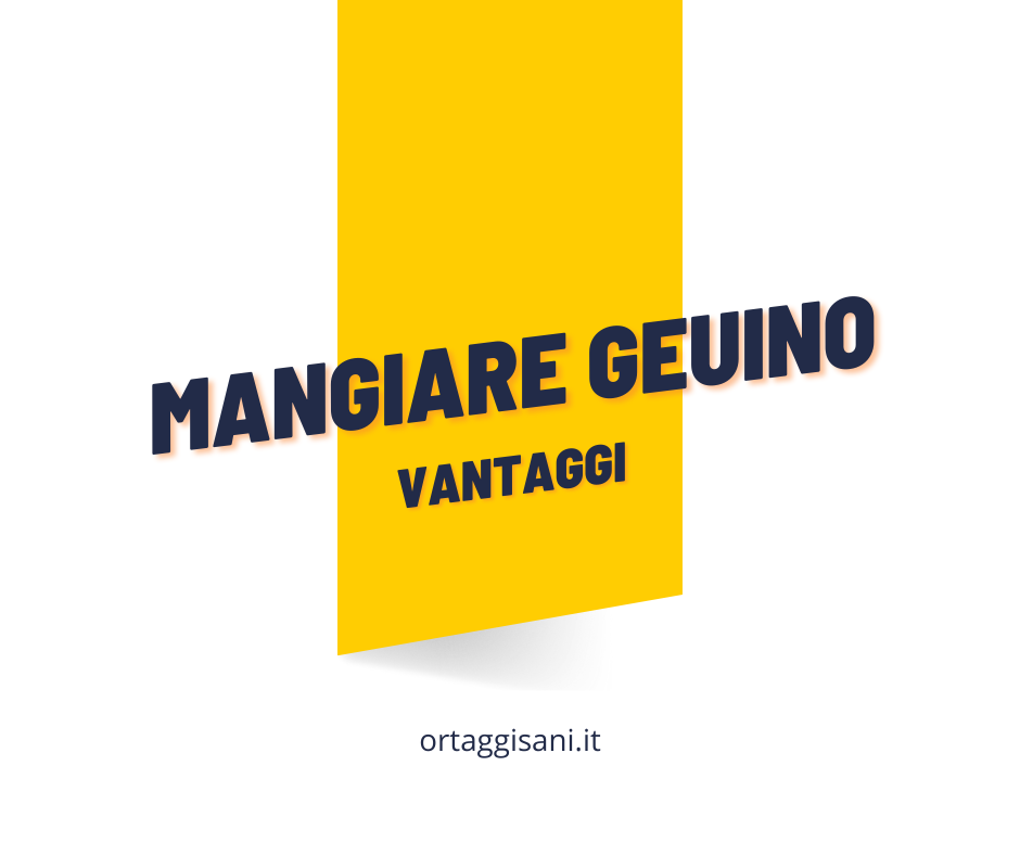 mangiare genuino senza prodotti chimici